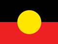 the flag of the Australian Aborigines